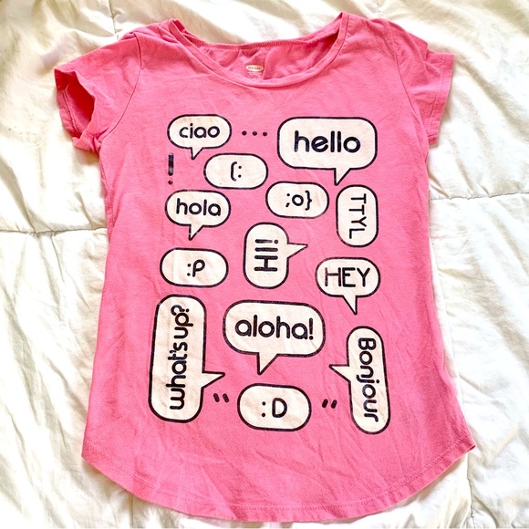 🌈6/$10 Text Message Graphic Tee - Picture 1 of 5